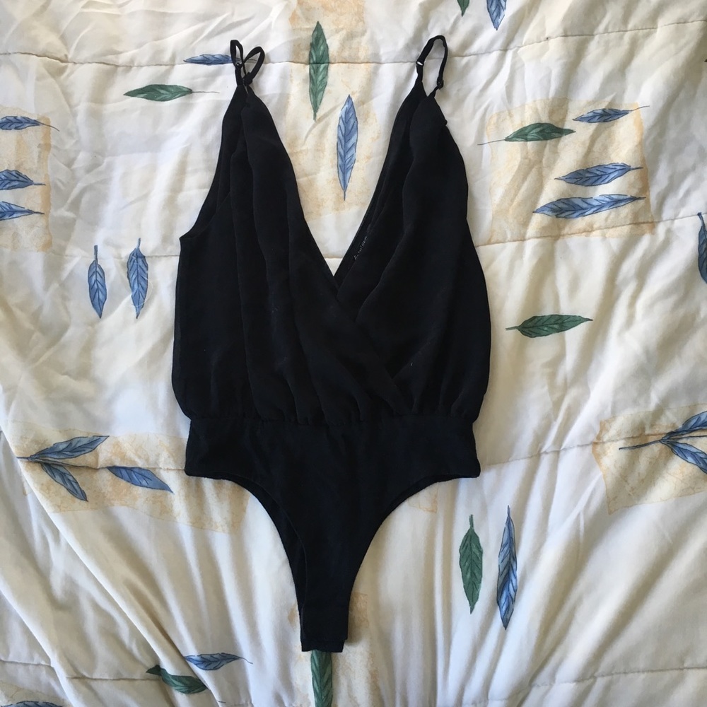 Foreign Exchange Black Leotard.
